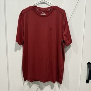 Tommy Bahama Men's Medium Performance Crew Neck T-Shirt Rose Red Cotton NWT